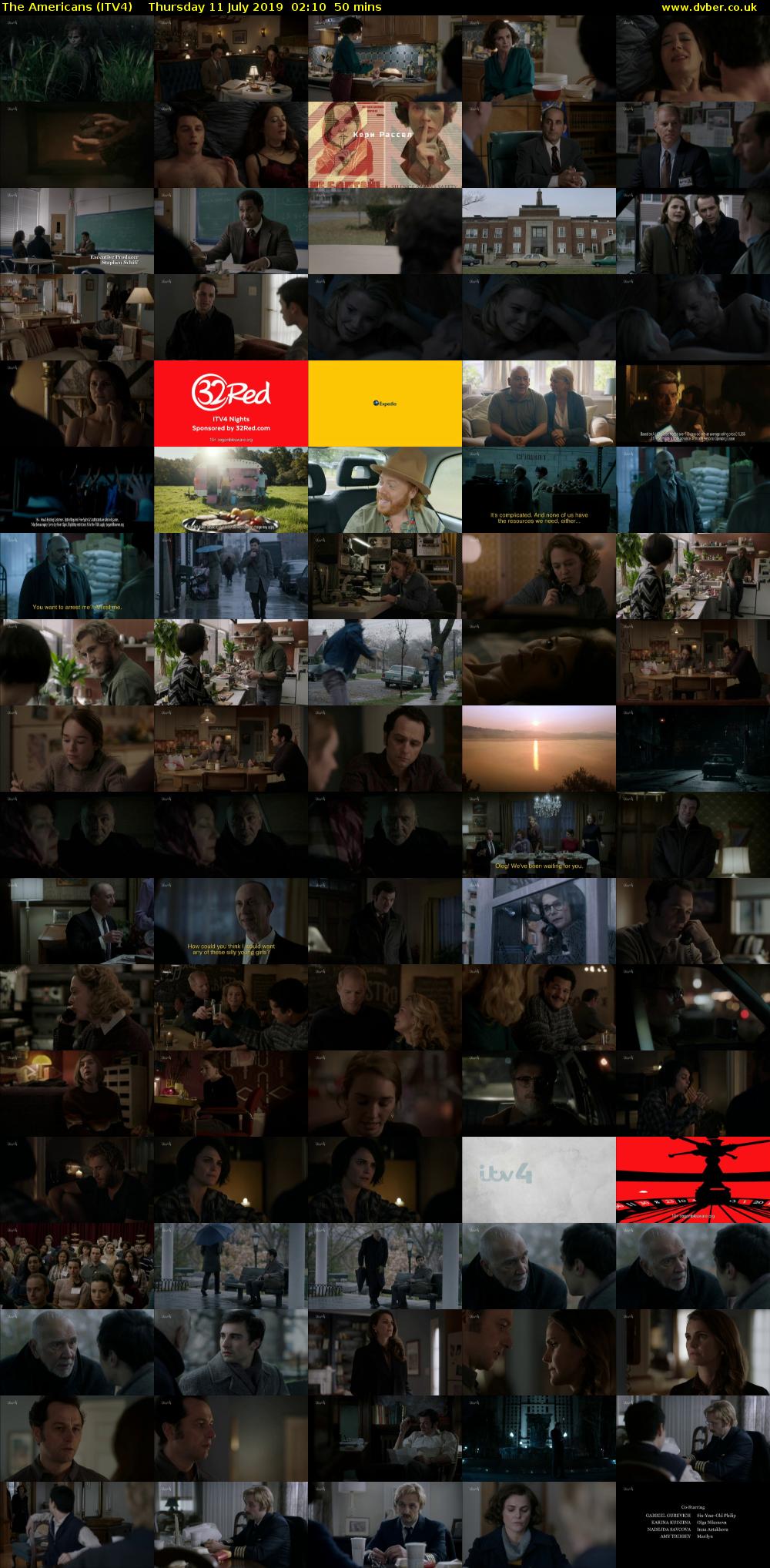 The Americans (ITV4) Thursday 11 July 2019 02:10 - 03:00