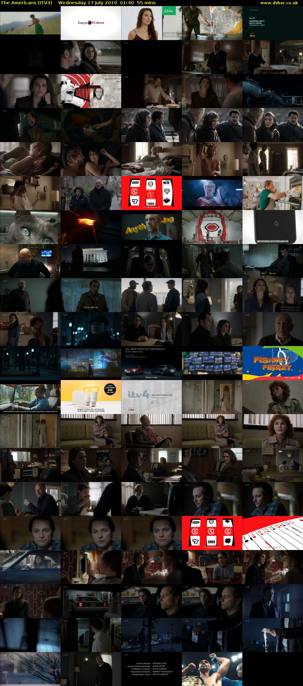 The Americans (ITV4) Wednesday 17 July 2019 01:40 - 02:35
