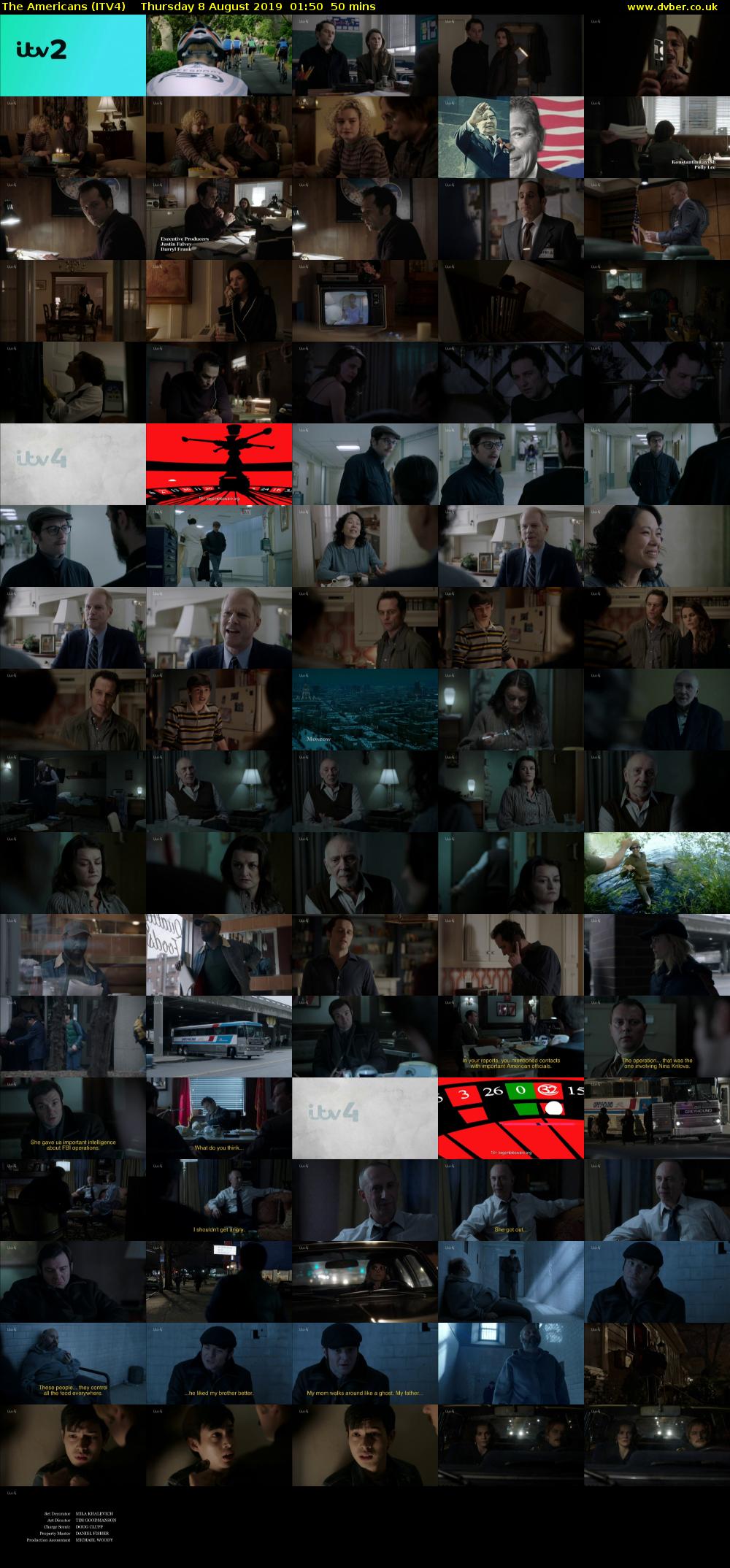The Americans (ITV4) Thursday 8 August 2019 01:50 - 02:40