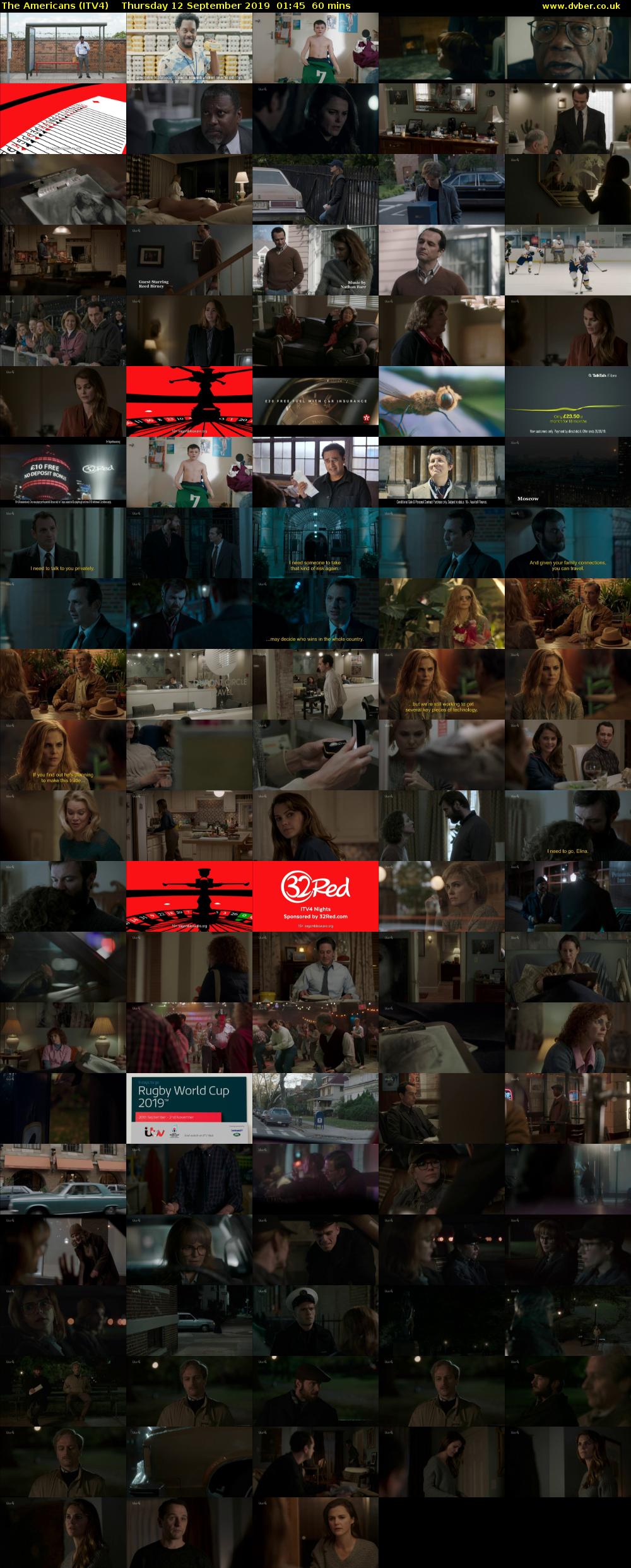 The Americans (ITV4) Thursday 12 September 2019 01:45 - 02:45