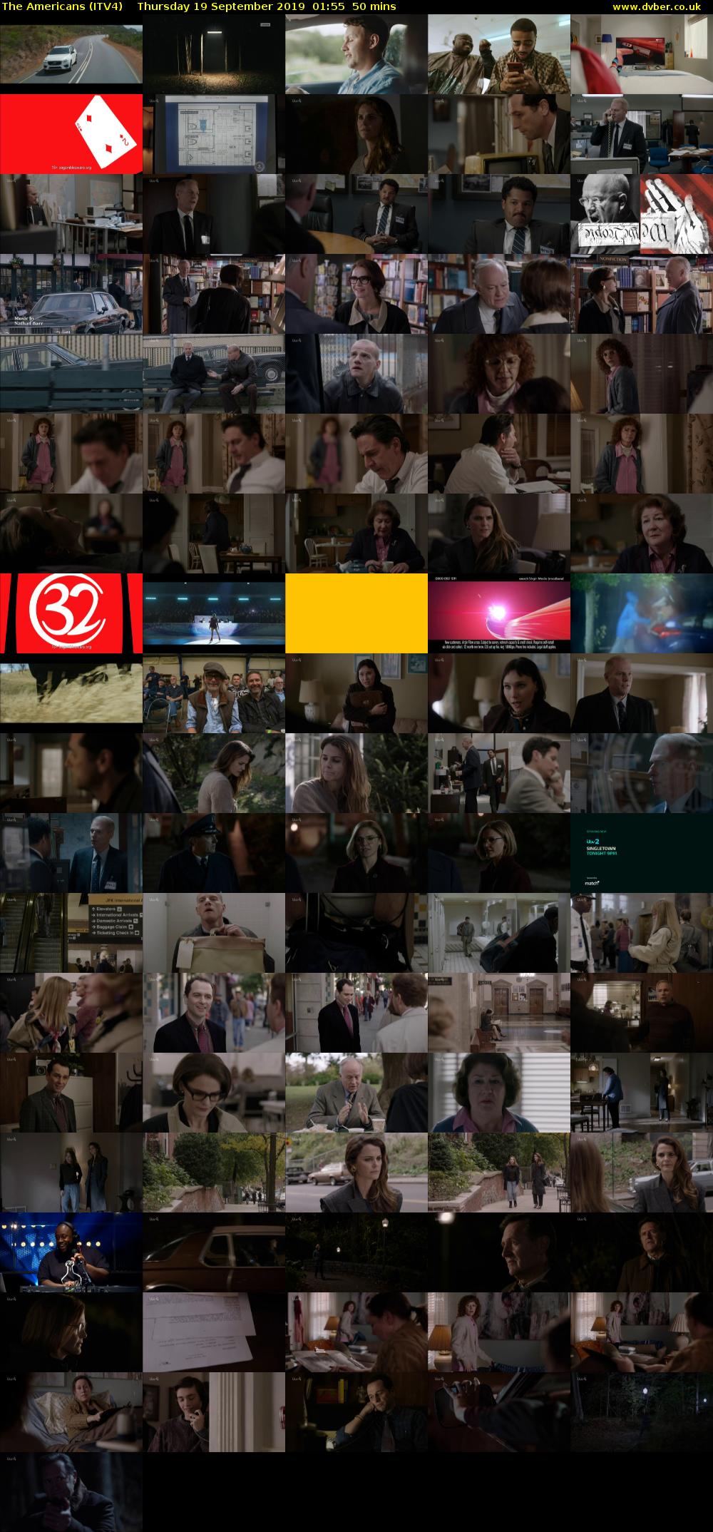 The Americans (ITV4) Thursday 19 September 2019 01:55 - 02:45