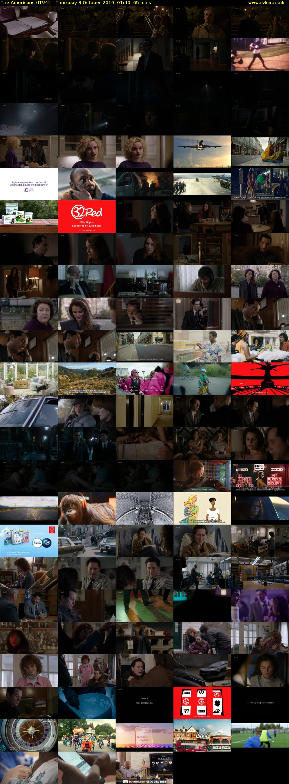 The Americans (ITV4) Thursday 3 October 2019 01:40 - 02:45