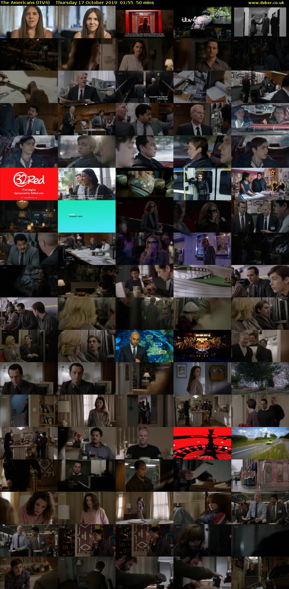 The Americans (ITV4) Thursday 17 October 2019 01:55 - 02:45