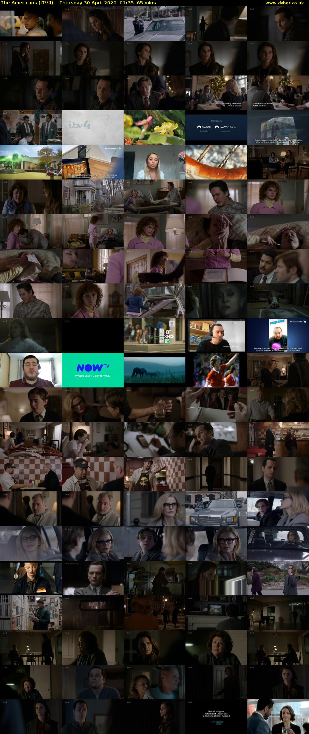 The Americans (ITV4) Thursday 30 April 2020 01:35 - 02:40
