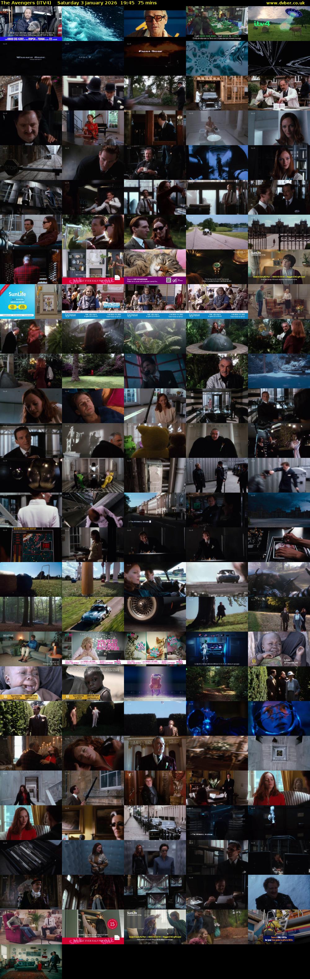 The Avengers (ITV4) Saturday 3 January 2026 19:45 - 21:00