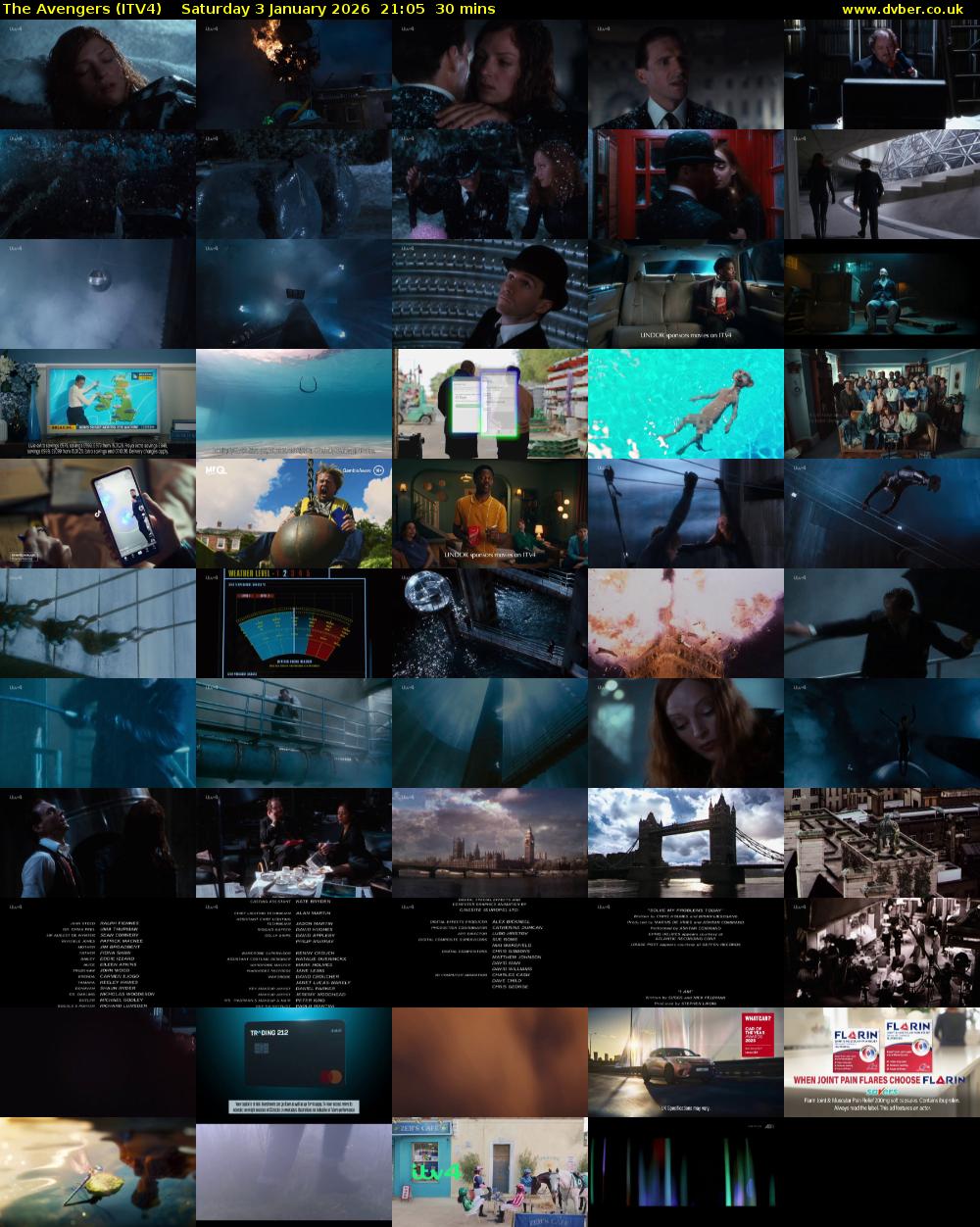 The Avengers (ITV4) Saturday 3 January 2026 21:05 - 21:35