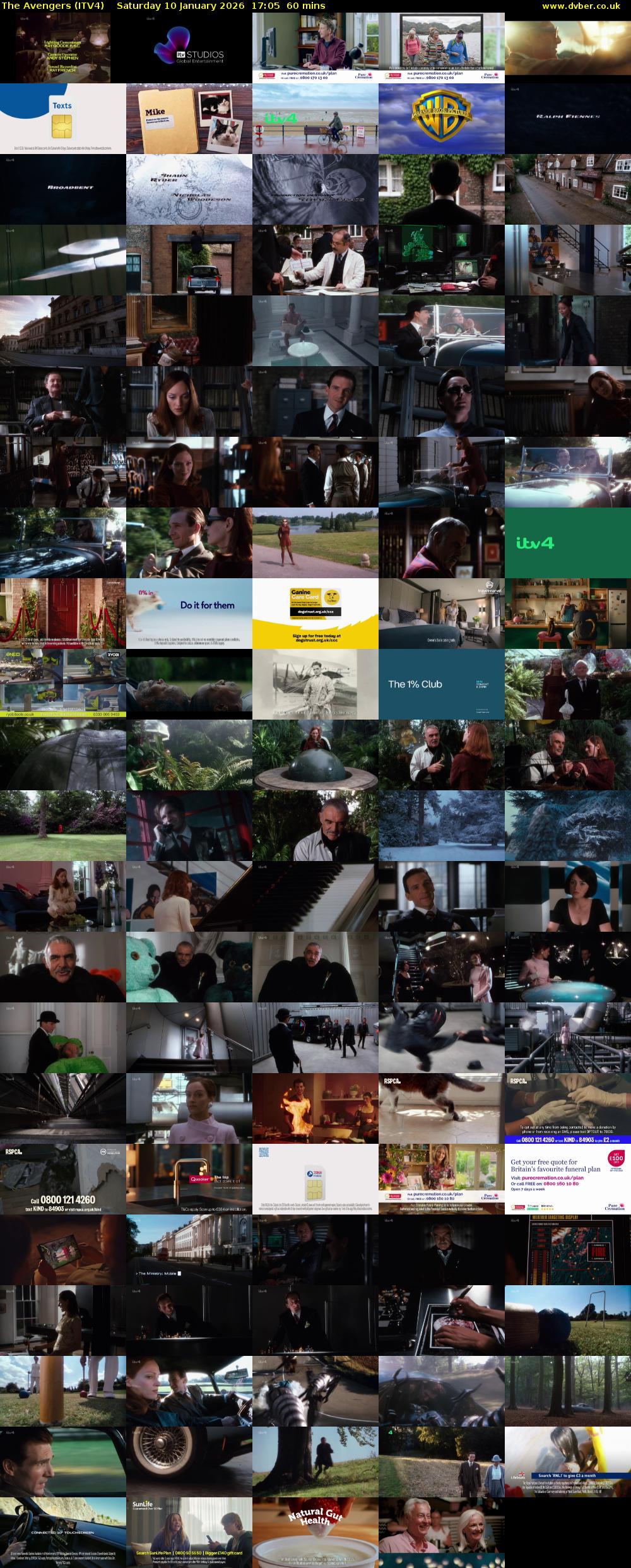 The Avengers (ITV4) Saturday 10 January 2026 17:05 - 18:05