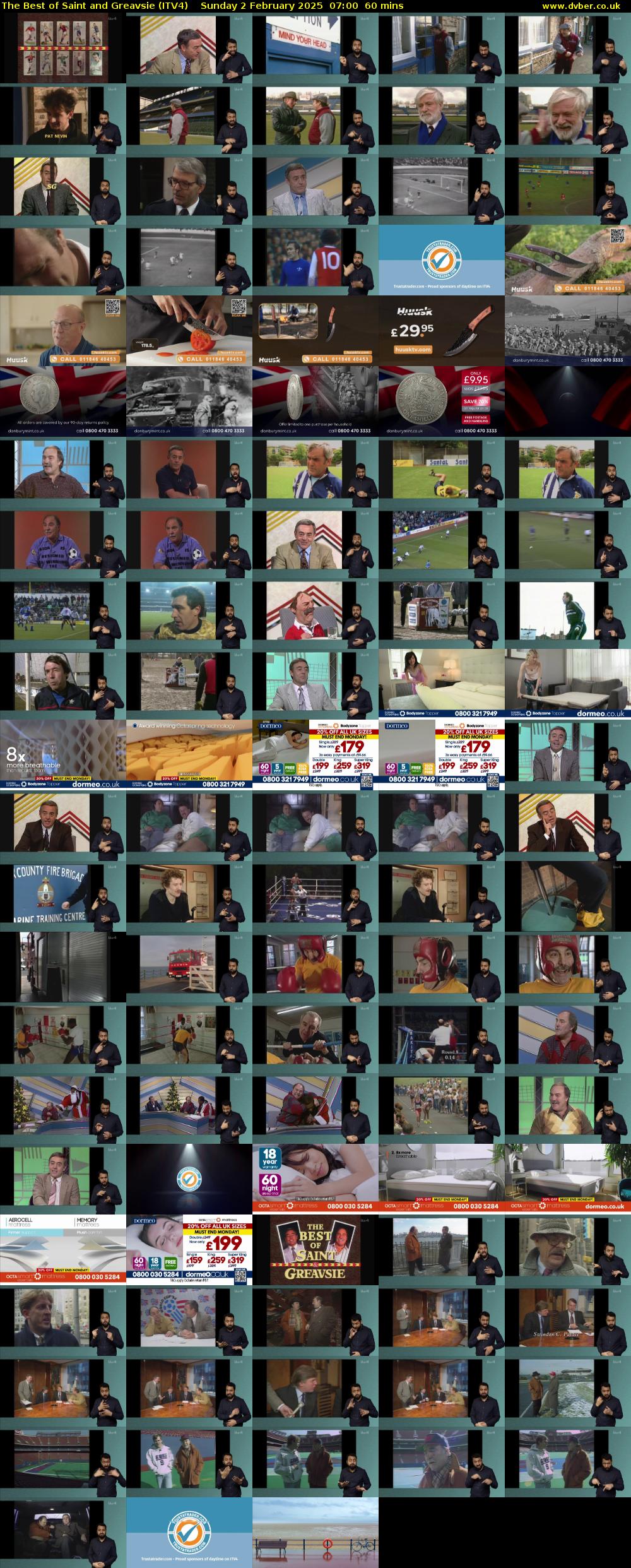 The Best of Saint and Greavsie (ITV4) Sunday 2 February 2025 07:00 - 08:00