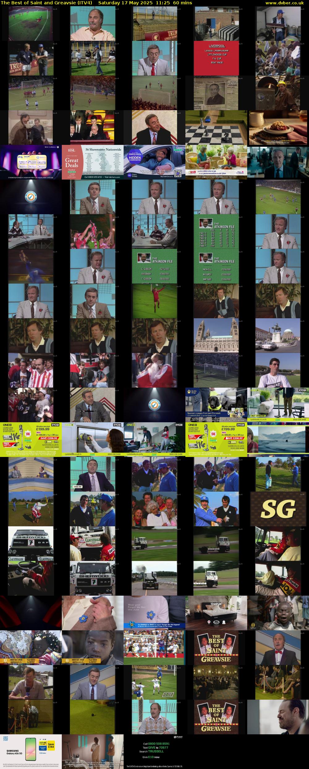 The Best of Saint and Greavsie (ITV4) Saturday 17 May 2025 11:25 - 12:25