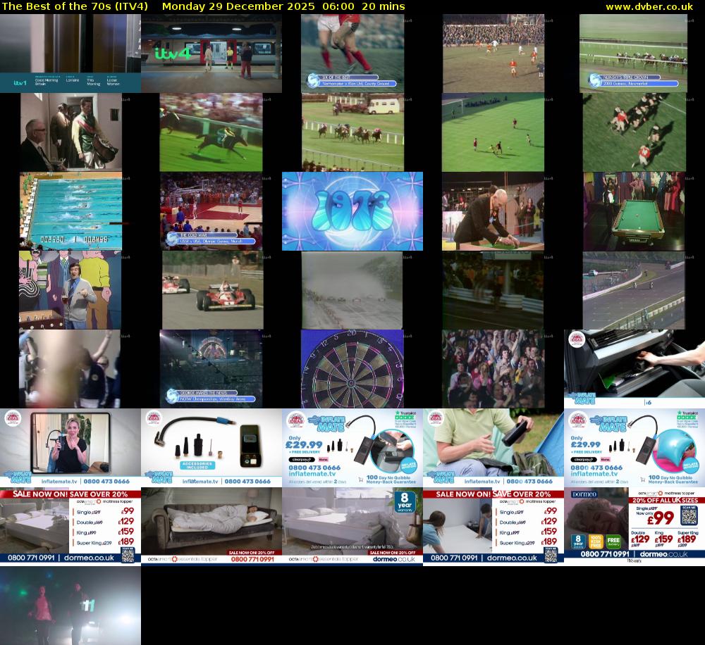 The Best of the 70s (ITV4) Monday 29 December 2025 06:00 - 06:20