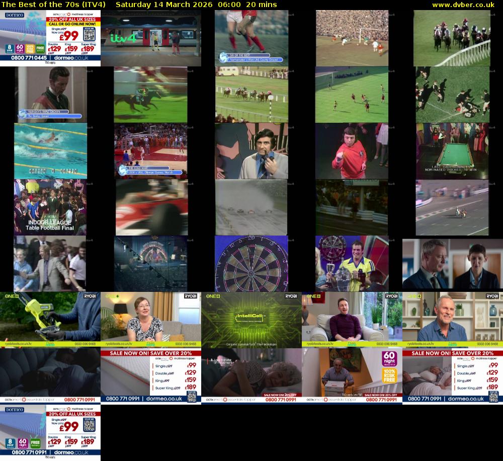 The Best of the 70s (ITV4) Saturday 14 March 2026 06:00 - 06:20