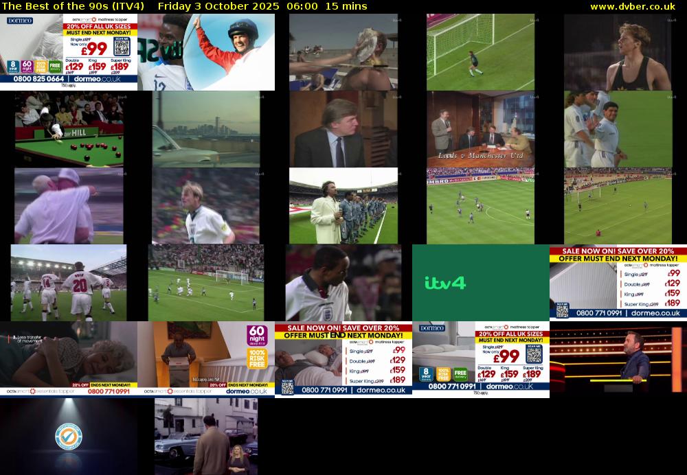 The Best of the 90s (ITV4) Friday 3 October 2025 06:00 - 06:15