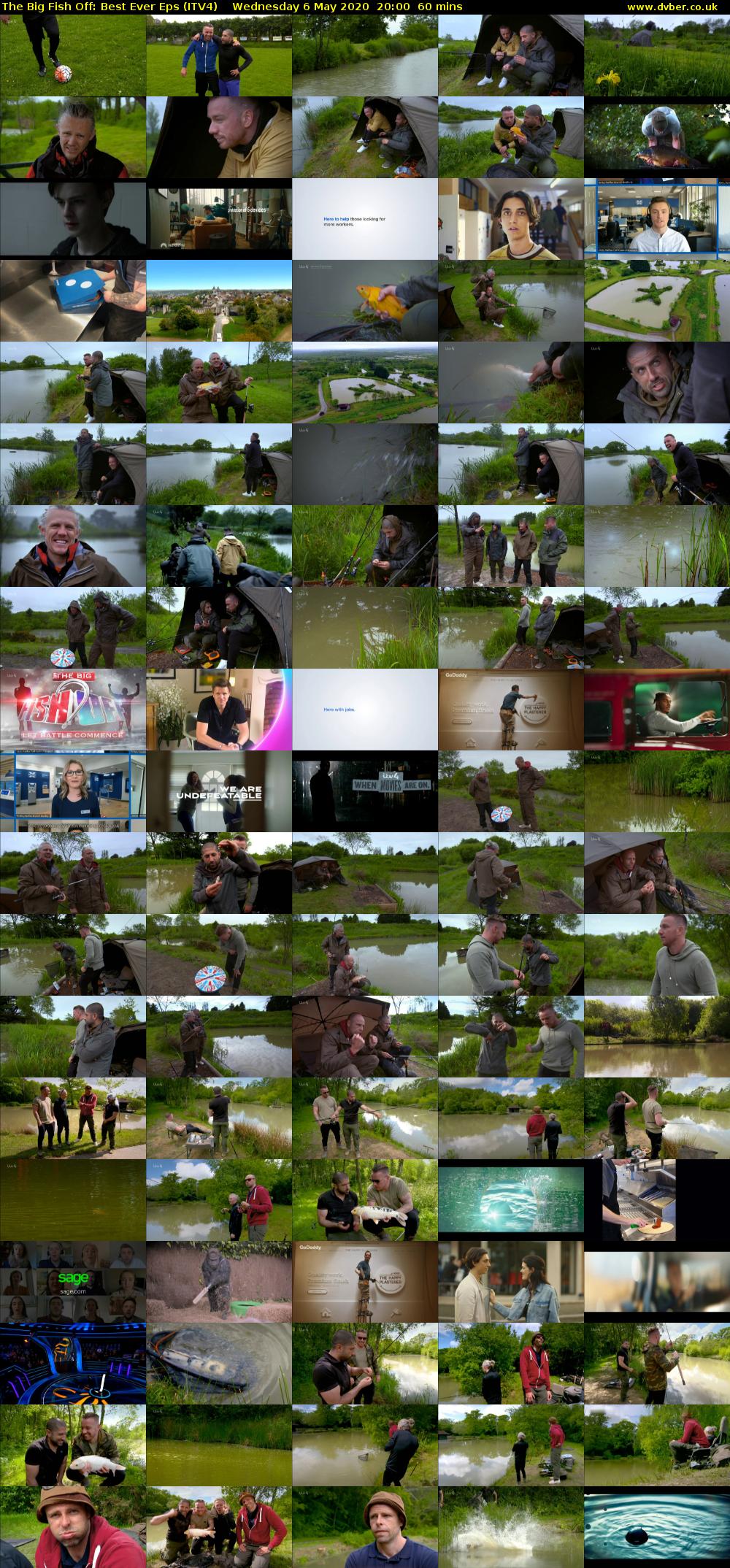 The Big Fish Off: Best Ever Eps (ITV4) Wednesday 6 May 2020 20:00 - 21:00