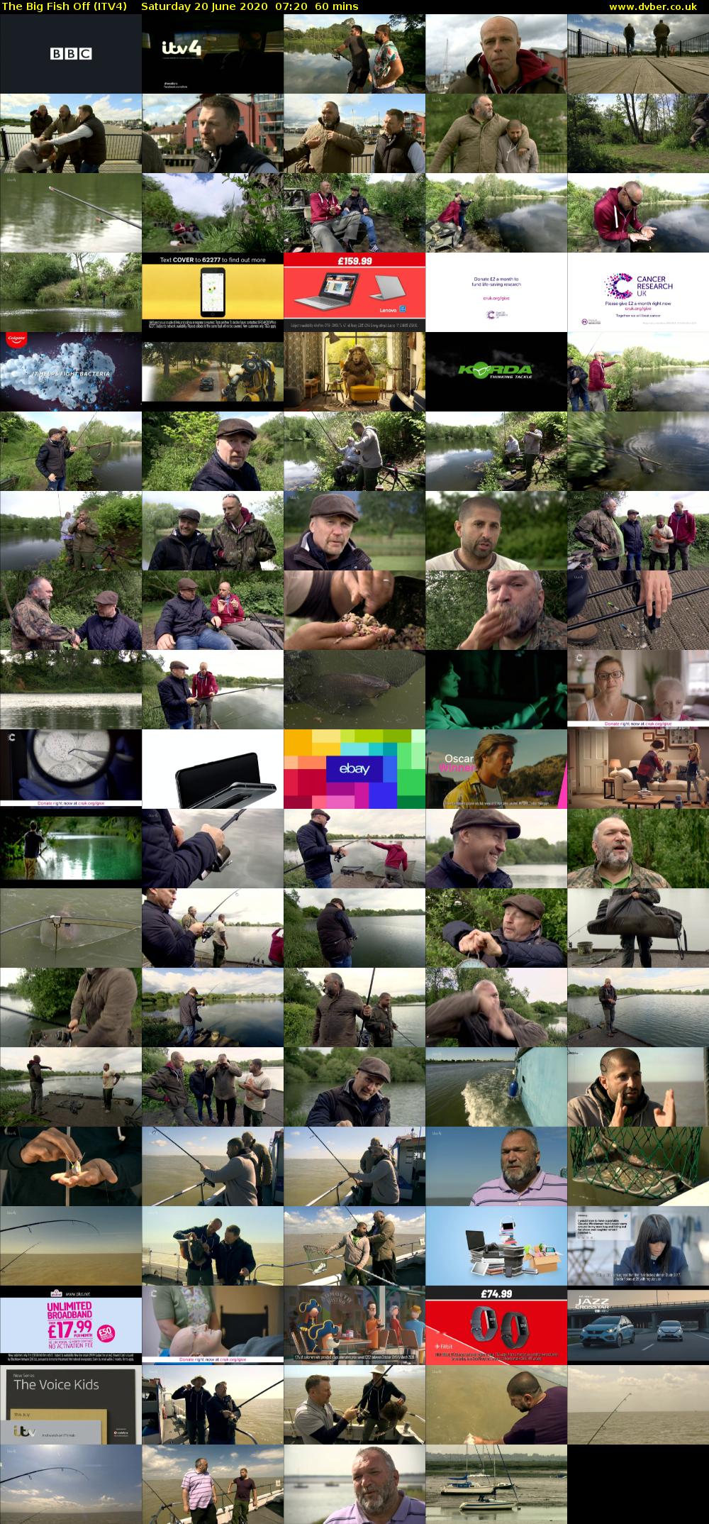 The Big Fish Off (ITV4) Saturday 20 June 2020 07:20 - 08:20