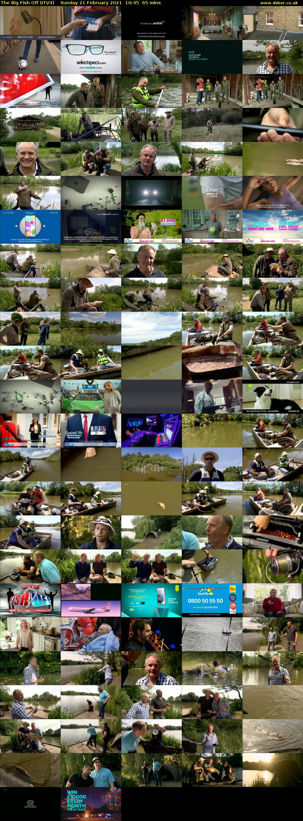 The Big Fish Off (ITV4) Sunday 21 February 2021 10:45 - 11:50