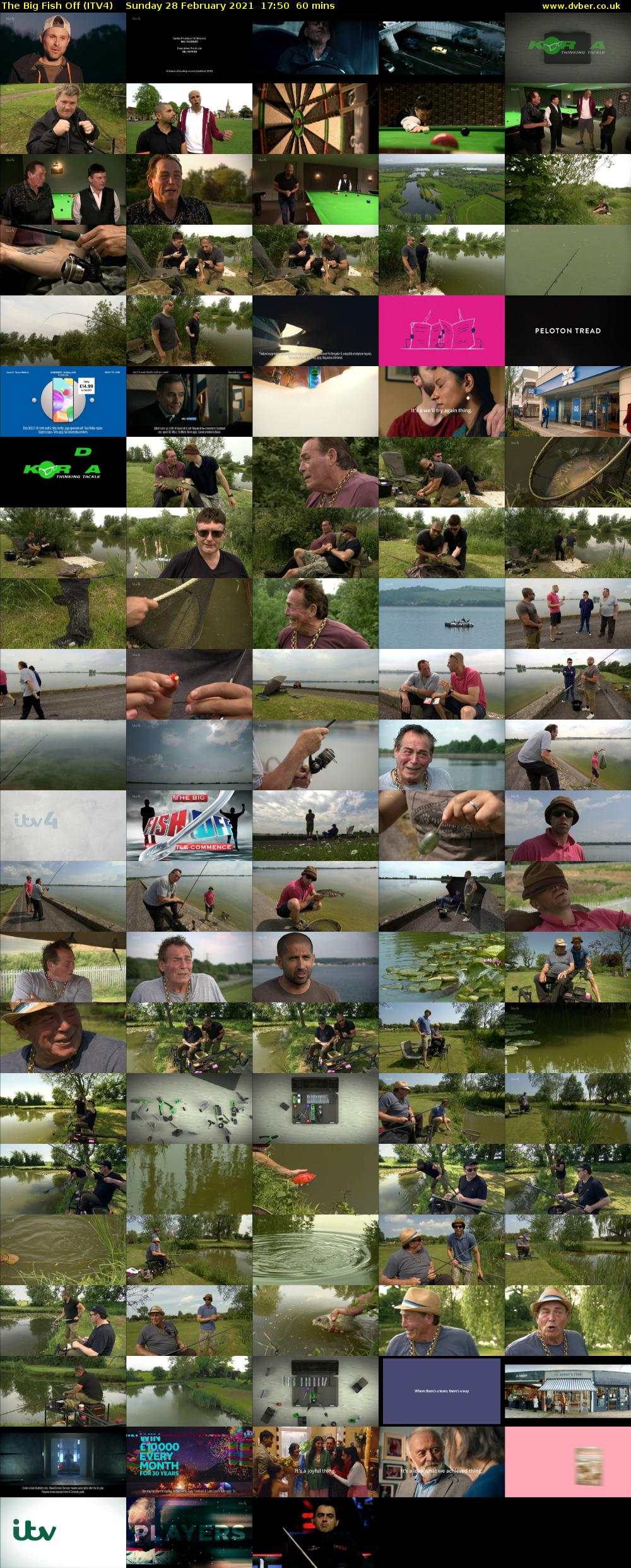 The Big Fish Off (ITV4) Sunday 28 February 2021 17:50 - 18:50