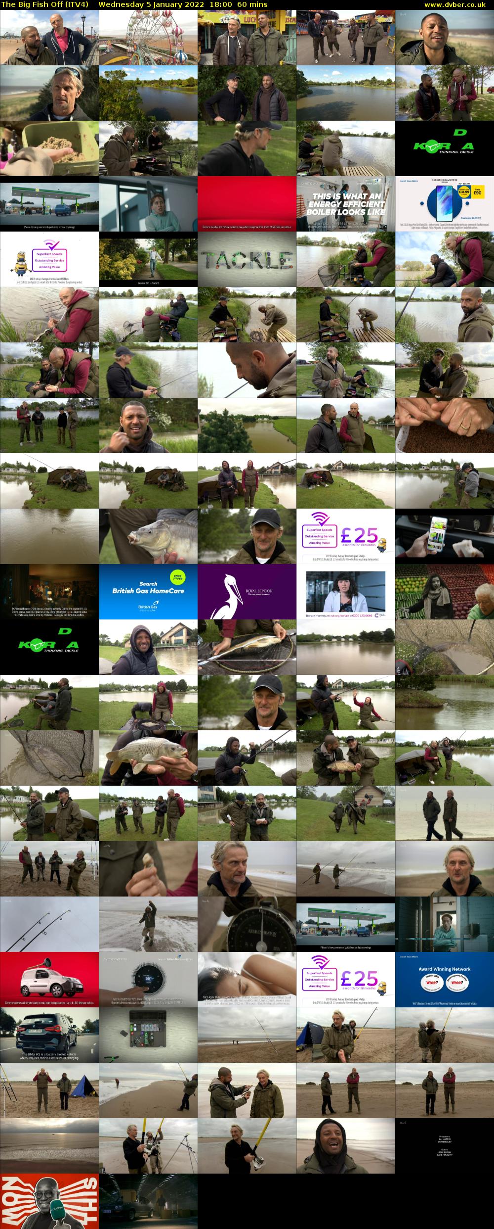 The Big Fish Off (ITV4) Wednesday 5 January 2022 18:00 - 19:00