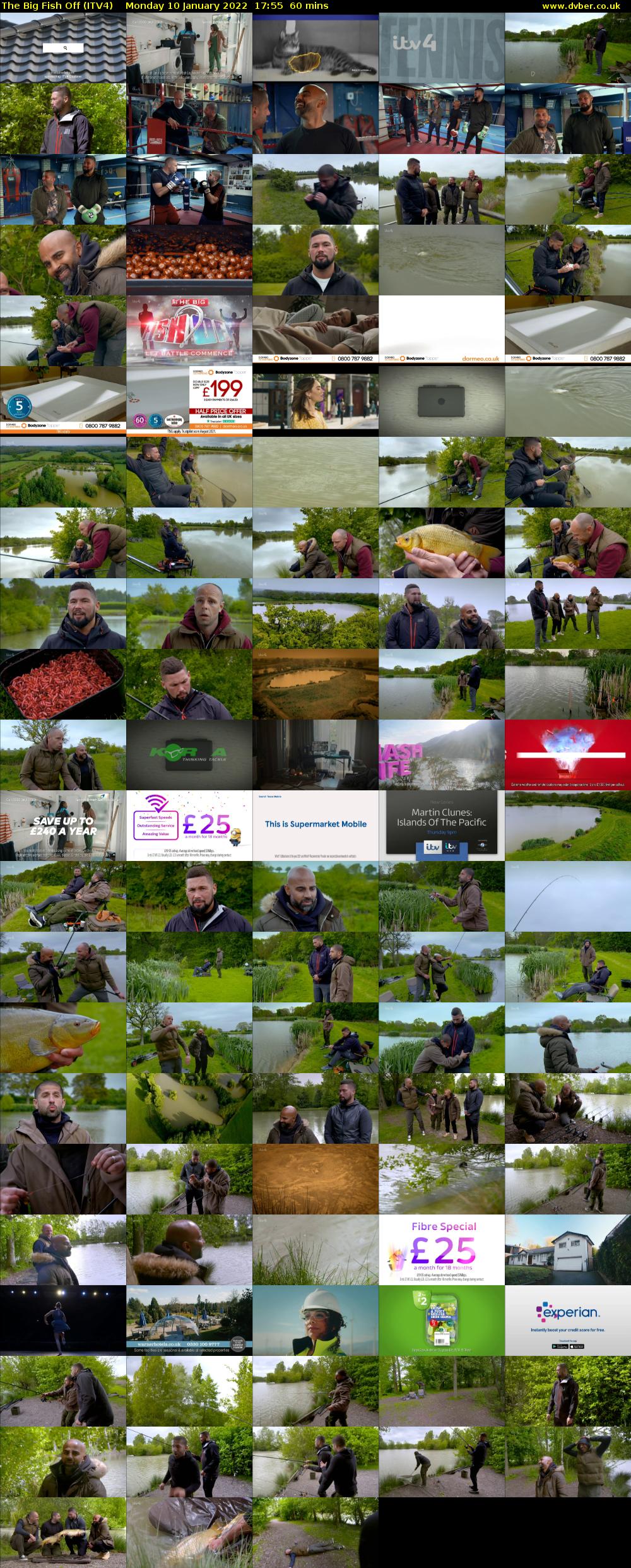 The Big Fish Off (ITV4) Monday 10 January 2022 17:55 - 18:55