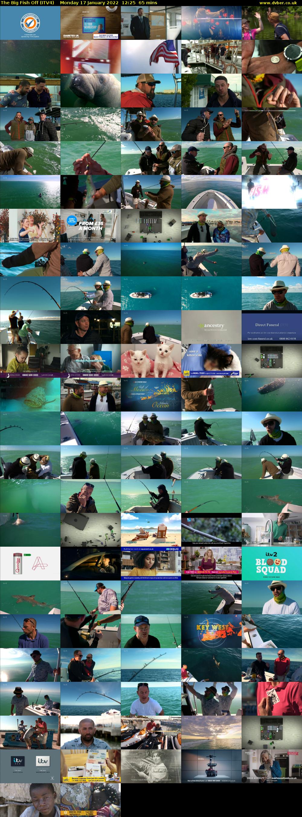 The Big Fish Off (ITV4) Monday 17 January 2022 12:25 - 13:30