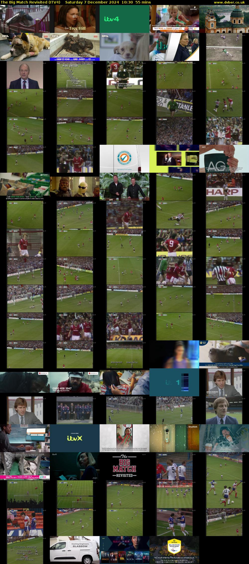 The Big Match Revisited (ITV4) Saturday 7 December 2024 10:30 - 11:25