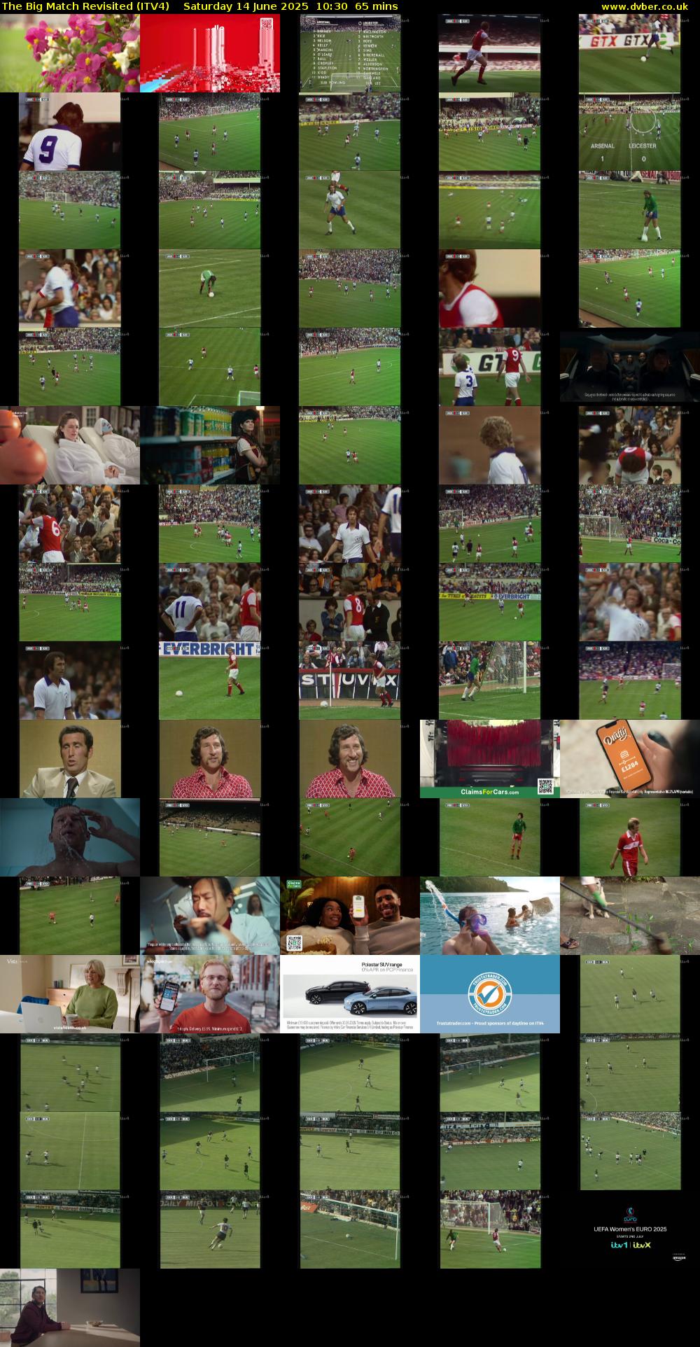 The Big Match Revisited (ITV4) Saturday 14 June 2025 10:30 - 11:35