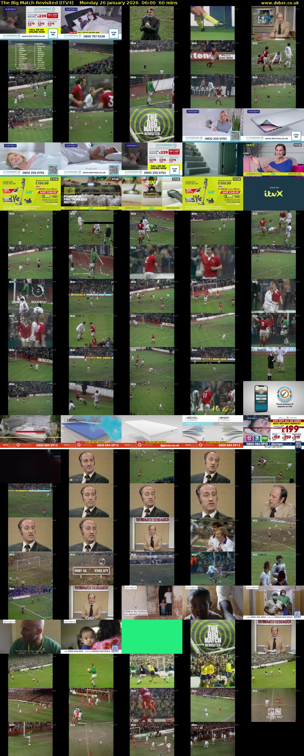 The Big Match Revisited (ITV4) Monday 26 January 2026 06:00 - 07:00