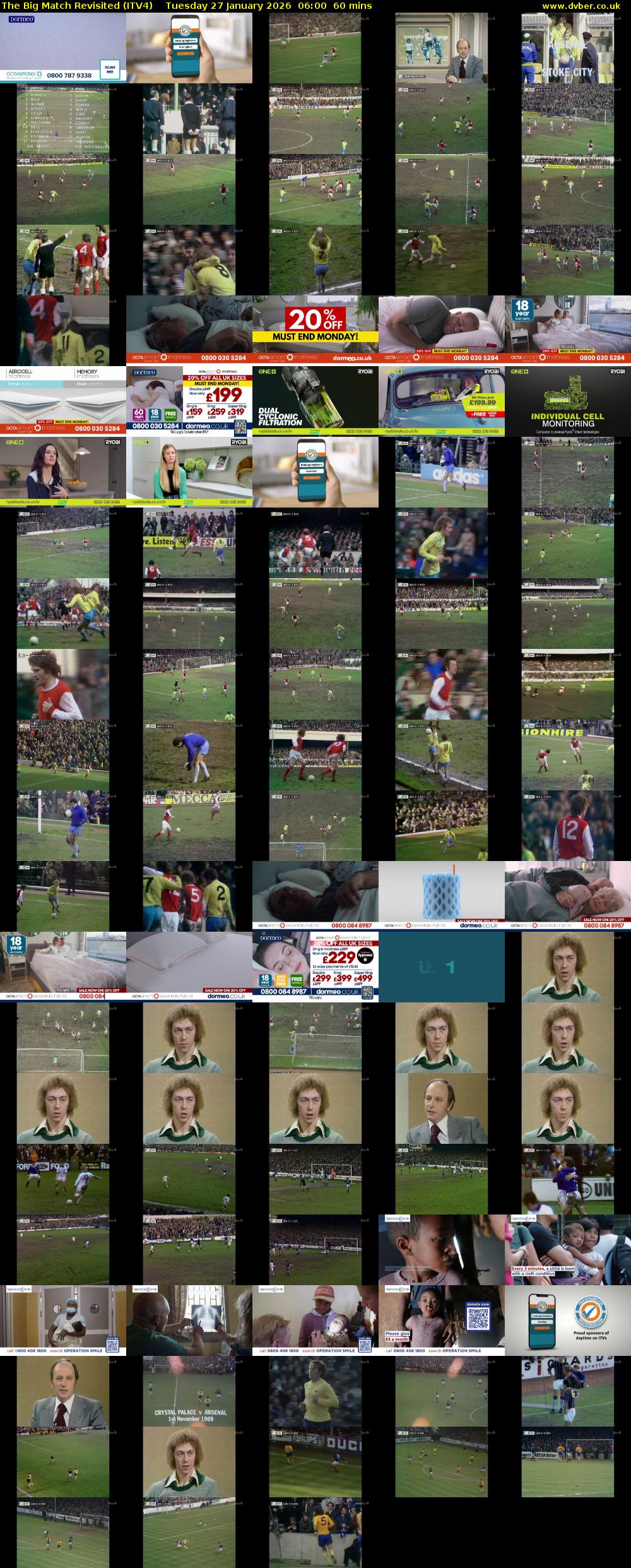 The Big Match Revisited (ITV4) Tuesday 27 January 2026 06:00 - 07:00