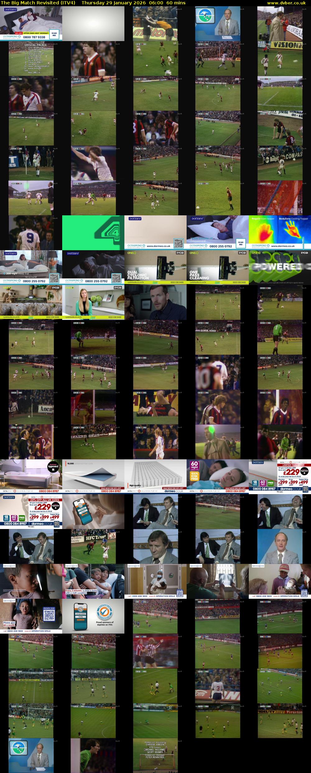 The Big Match Revisited (ITV4) Thursday 29 January 2026 06:00 - 07:00