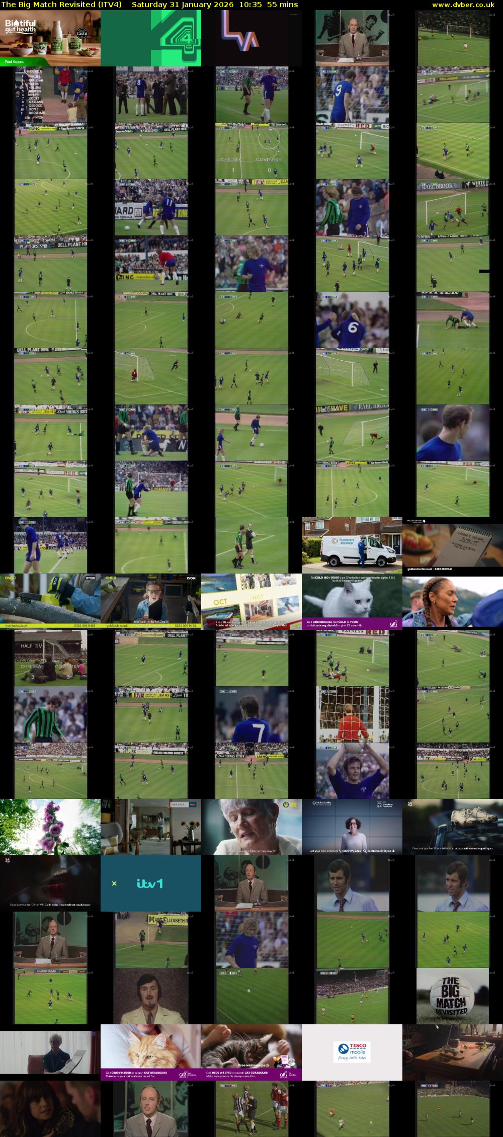 The Big Match Revisited (ITV4) Saturday 31 January 2026 10:35 - 11:30