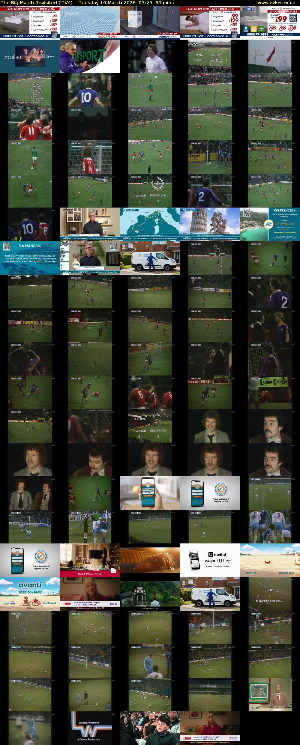 The Big Match Revisited (ITV4) Tuesday 10 March 2026 07:25 - 08:25