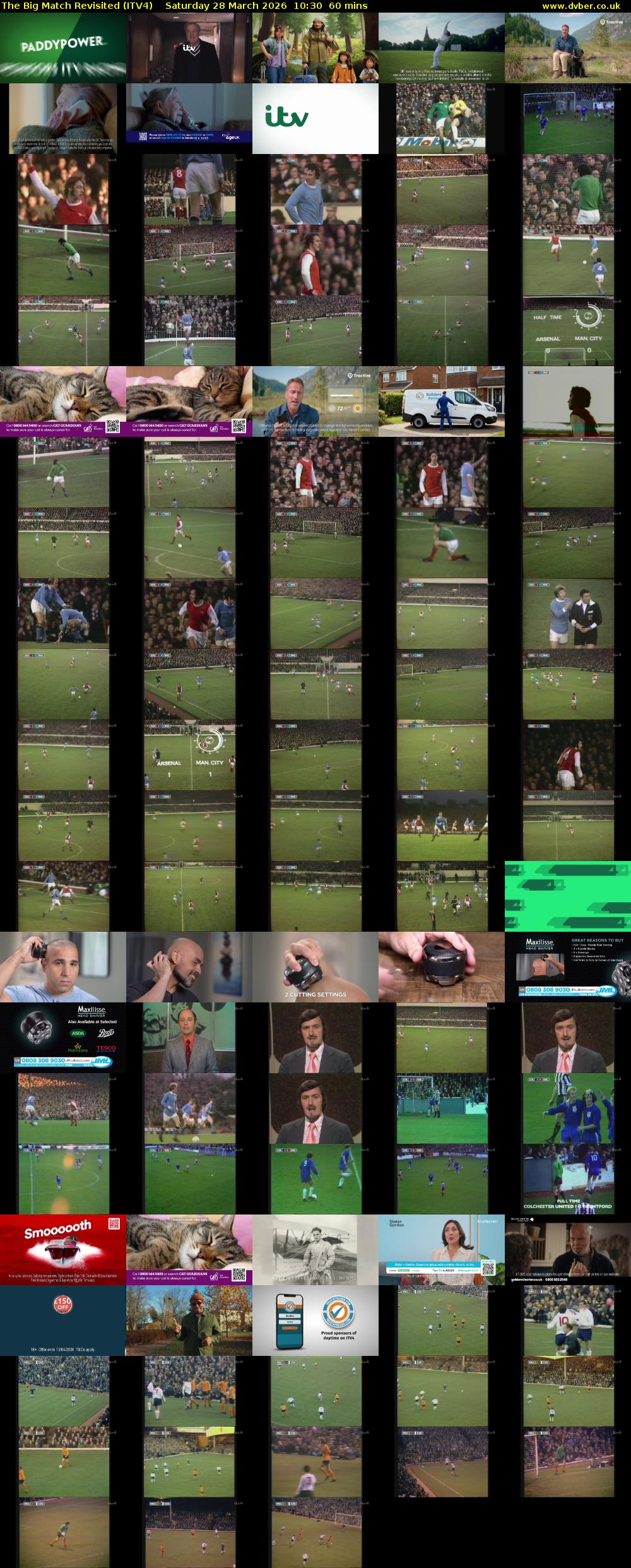 The Big Match Revisited (ITV4) Saturday 28 March 2026 10:30 - 11:30