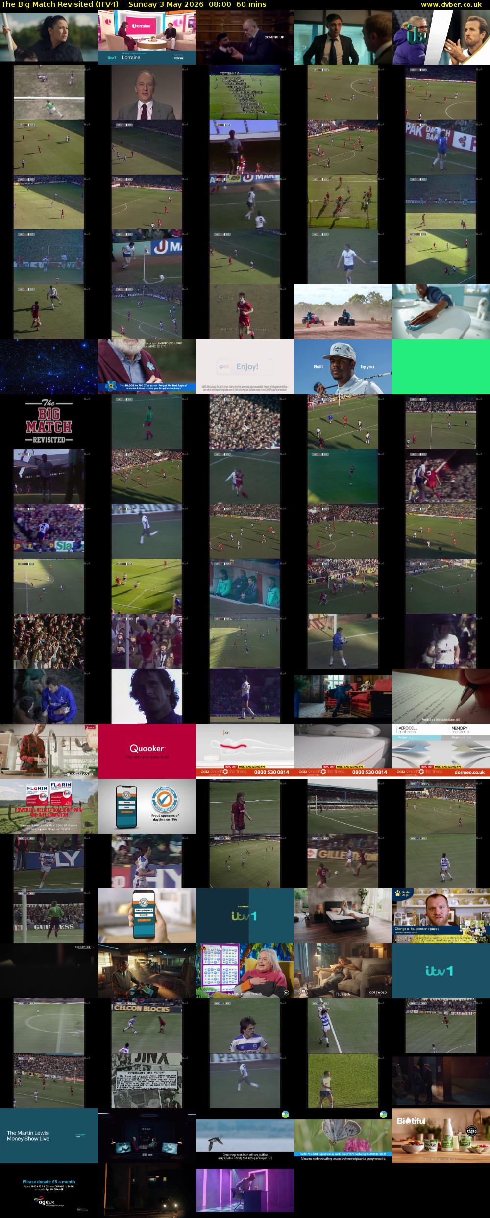 The Big Match Revisited (ITV4) Sunday 3 May 2026 08:00 - 09:00