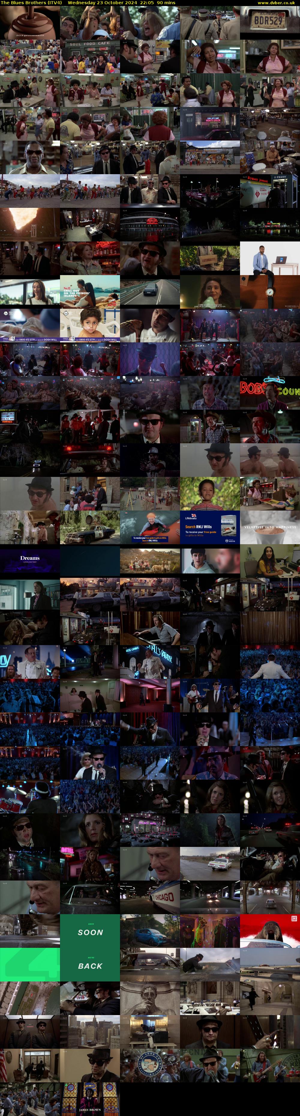 The Blues Brothers (ITV4) Wednesday 23 October 2024 22:05 - 23:35