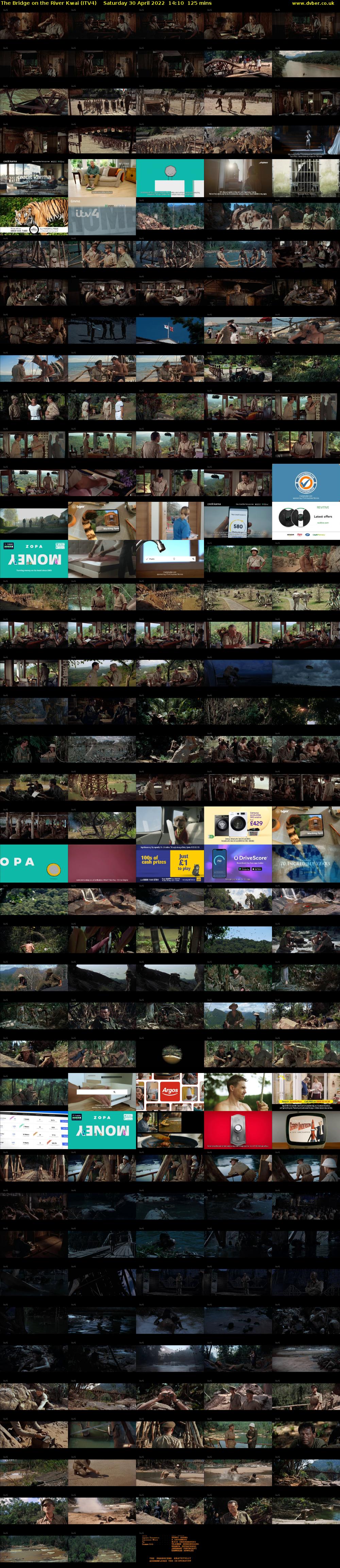 The Bridge on the River Kwai (ITV4) Saturday 30 April 2022 14:10 - 16:15