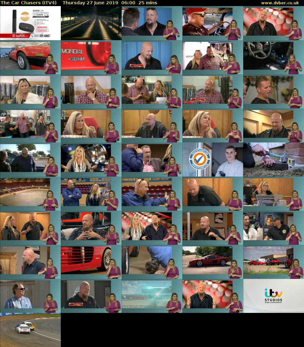 The Car Chasers (ITV4) Thursday 27 June 2019 06:00 - 06:25