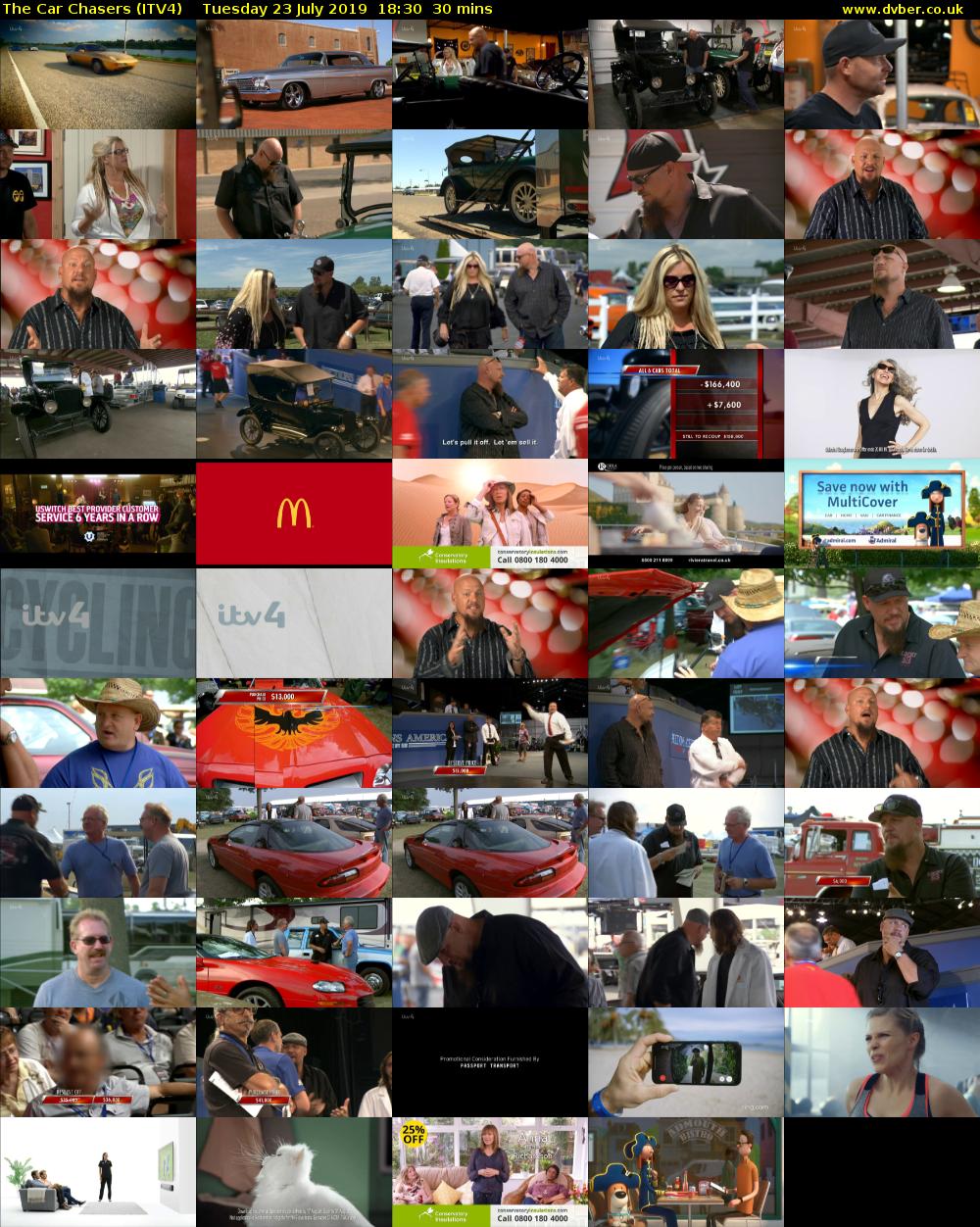 The Car Chasers (ITV4) Tuesday 23 July 2019 18:30 - 19:00