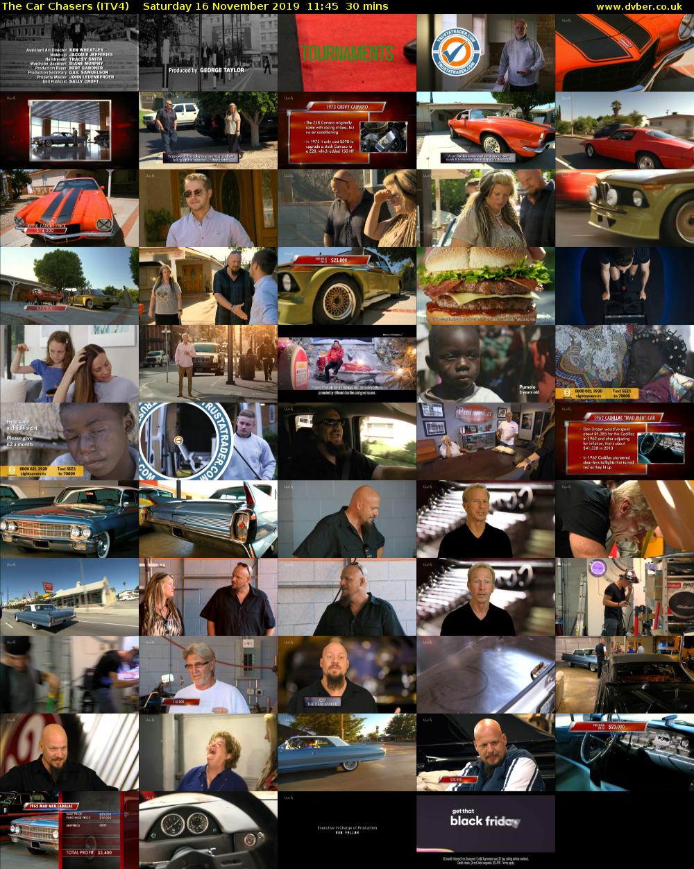 The Car Chasers (ITV4) Saturday 16 November 2019 11:45 - 12:15