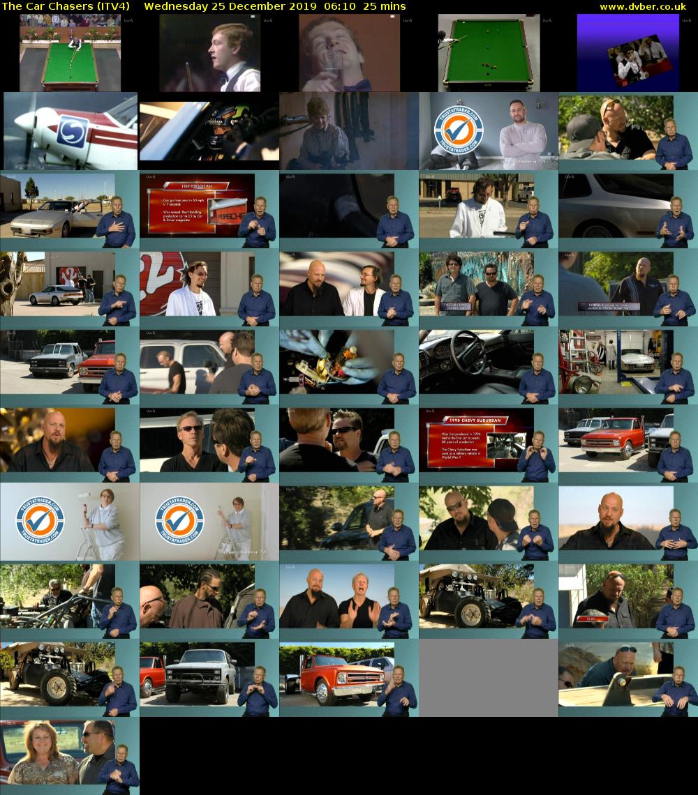 The Car Chasers (ITV4) Wednesday 25 December 2019 06:10 - 06:35