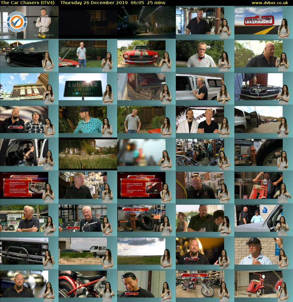 The Car Chasers (ITV4) Thursday 26 December 2019 06:05 - 06:30