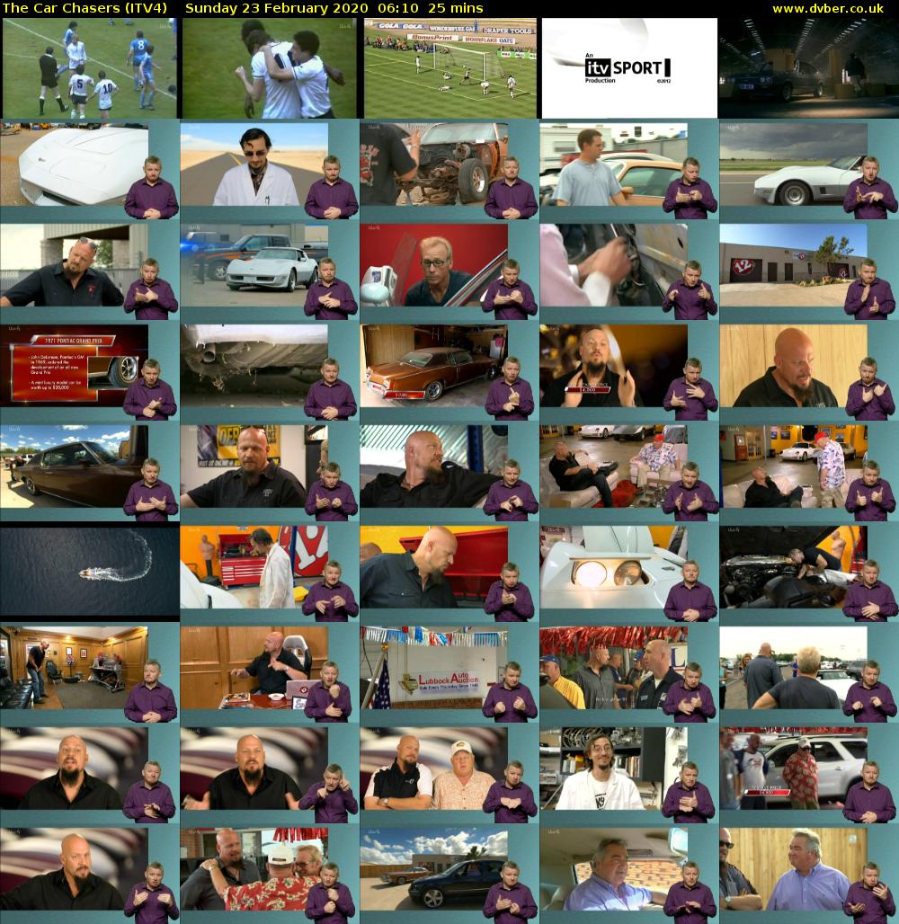 The Car Chasers (ITV4) Sunday 23 February 2020 06:10 - 06:35