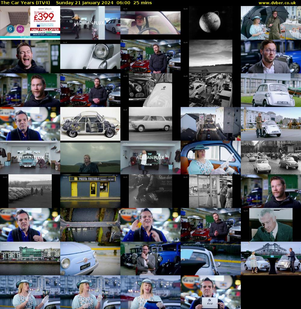 The Car Years (ITV4) Sunday 21 January 2024 06:00 - 06:25