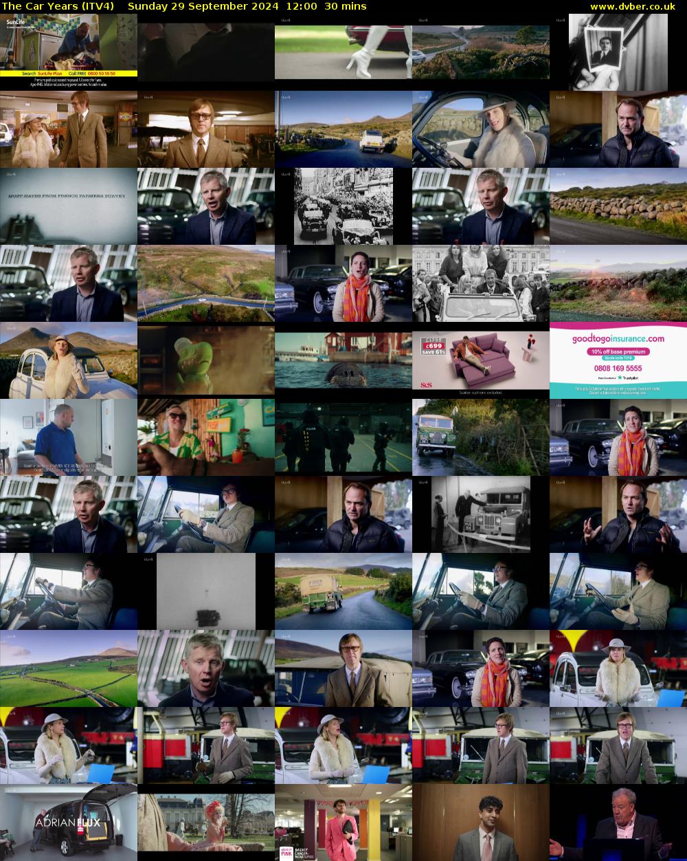 The Car Years (ITV4) Sunday 29 September 2024 12:00 - 12:30