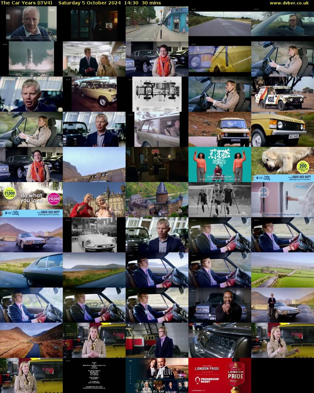 The Car Years (ITV4) Saturday 5 October 2024 14:30 - 15:00