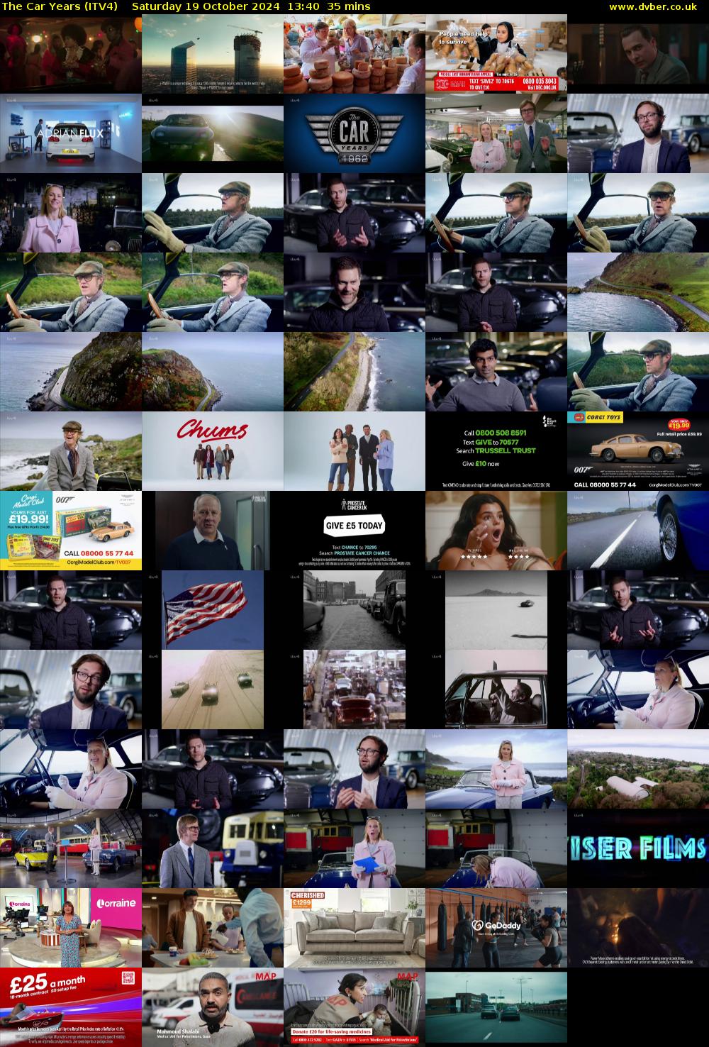 The Car Years (ITV4) Saturday 19 October 2024 13:40 - 14:15