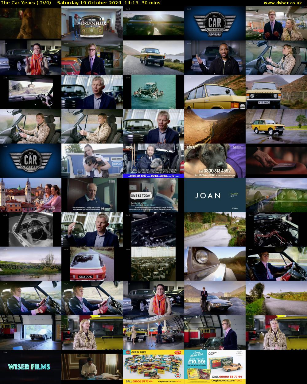 The Car Years (ITV4) Saturday 19 October 2024 14:15 - 14:45