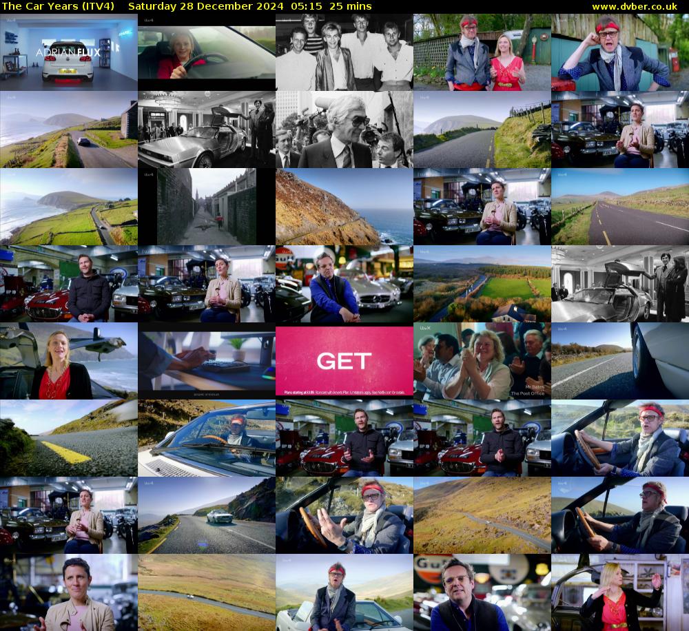 The Car Years (ITV4) Saturday 28 December 2024 05:15 - 05:40