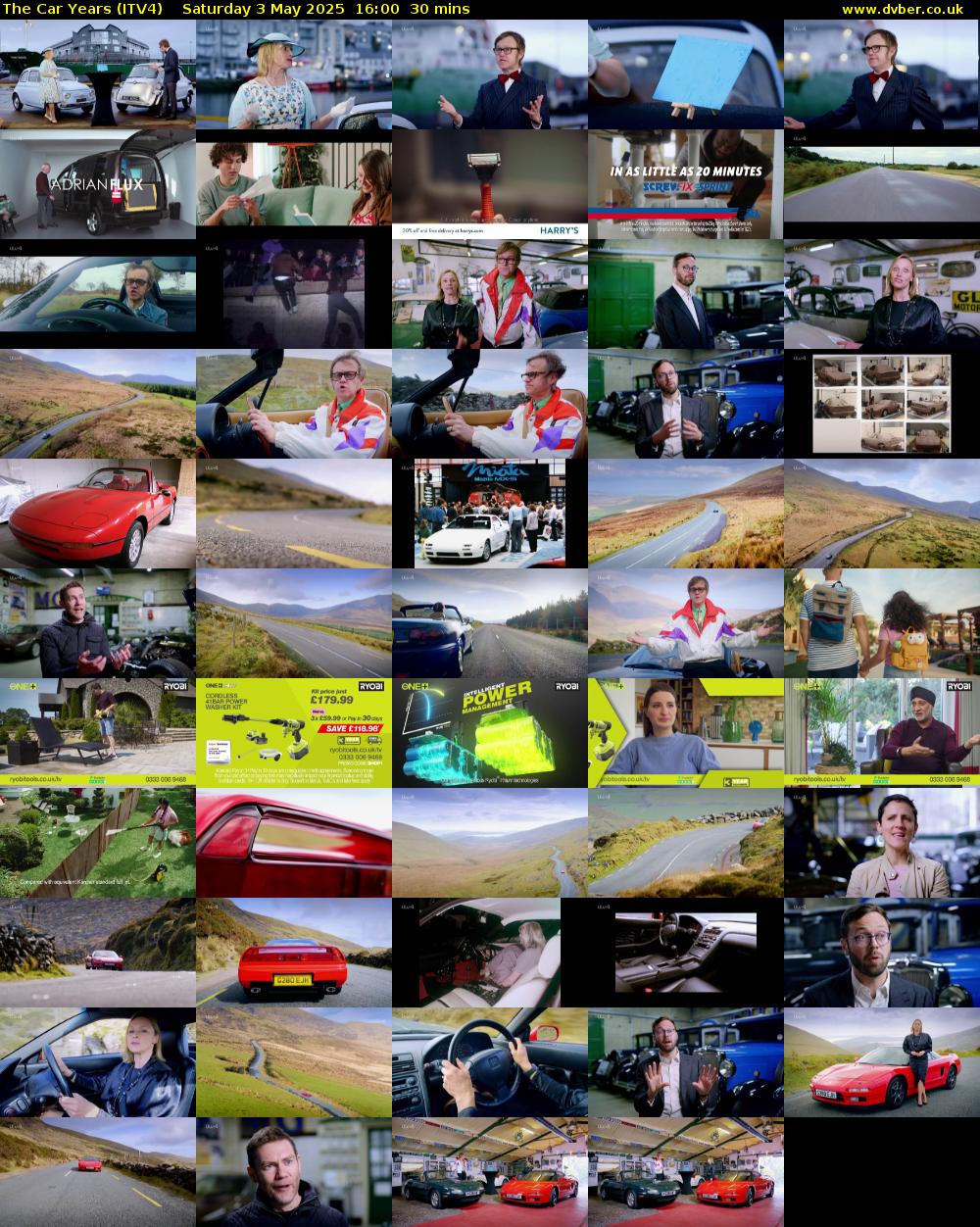 The Car Years (ITV4) Saturday 3 May 2025 16:00 - 16:30