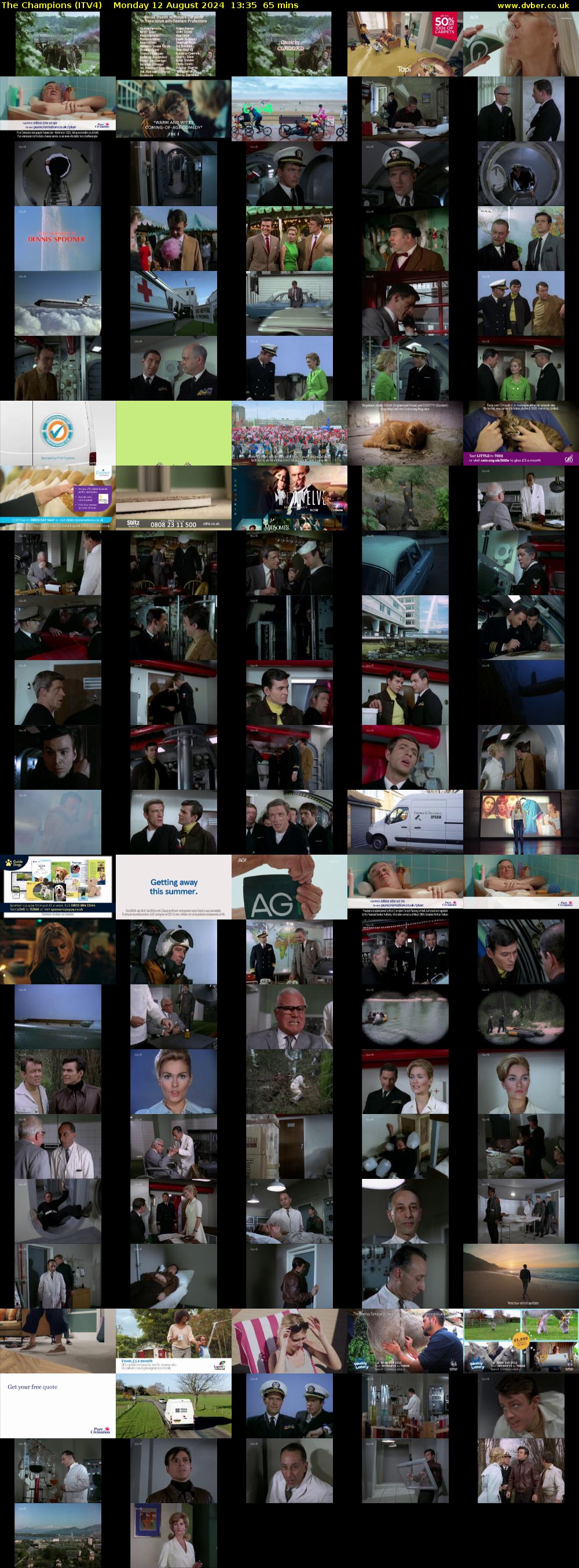 The Champions (ITV4) Monday 12 August 2024 13:35 - 14:40