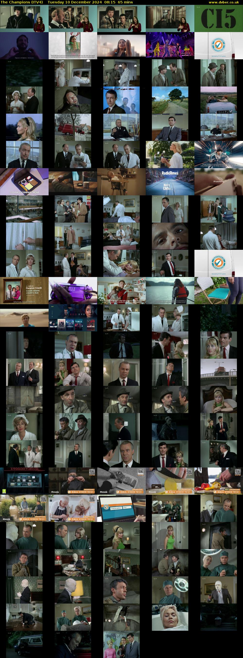 The Champions (ITV4) Tuesday 10 December 2024 08:15 - 09:20