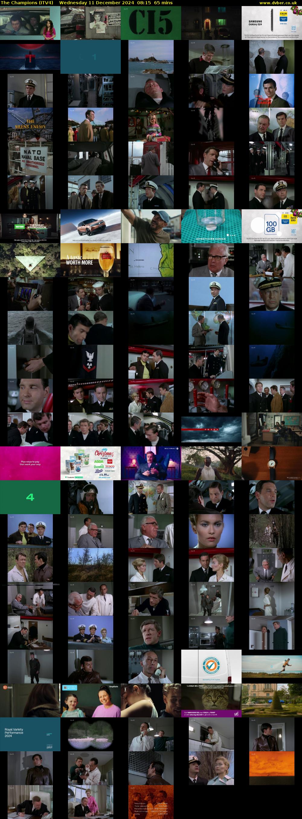 The Champions (ITV4) Wednesday 11 December 2024 08:15 - 09:20